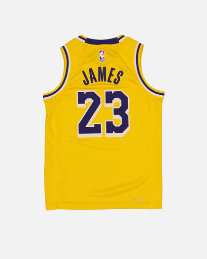 Nike Kids' Los Angeles Lakers Lebron James Swingman Jersey Amarillo
