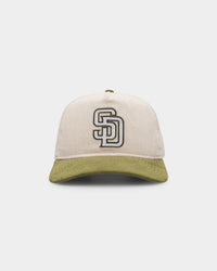 New Era San Diego Padres 'Dusty Olive' Corduroy Golfer Snapback Green Med