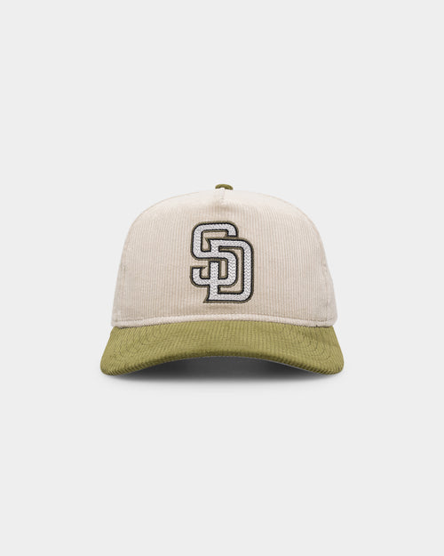 New Era San Diego Padres 'Dusty Olive' Corduroy Golfer Snapback Green Med