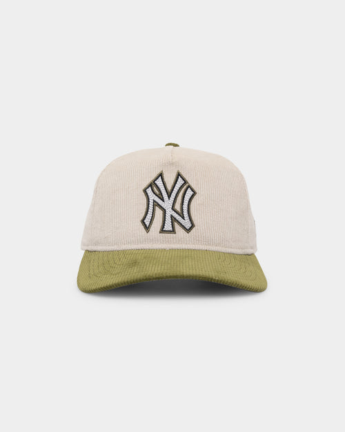 New Era New York Yankees 'Dusty Olive' Corduroy Golfer Snapback Green Med