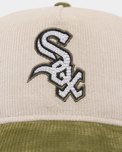 New Era Chicago White Sox 'Dusty Olive' Corduroy Golfer Snapback Green Med