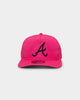 New Era Atlanta Braves 'Citrus Glow' Prolight Golfer Snapback Neon Pink