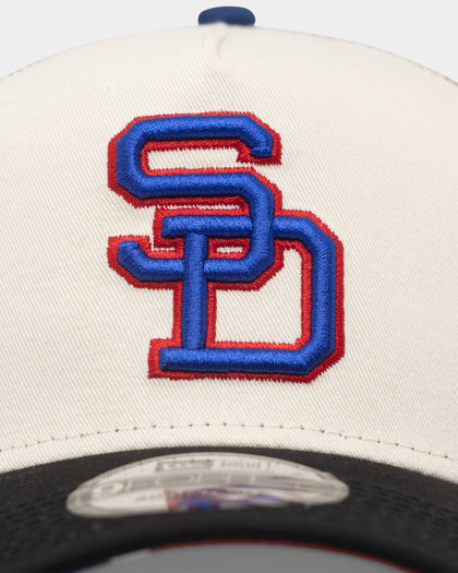New Era San Diego Padres 'Retro Mosaic' 9FORTY A-Frame Trucker Snapback White/Black