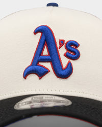 New Era Oakland Athletics 'Retro Mosaic' 9FORTY A-Frame Trucker Snapback White/Black