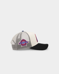 New Era Houston Astros 'Retro Mosaic' 9FORTY A-Frame Trucker Snapback White/Black
