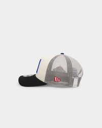 New Era Houston Astros 'Retro Mosaic' 9FORTY A-Frame Trucker Snapback White/Black