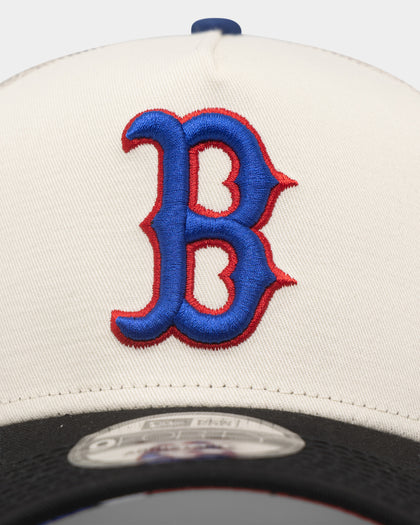 New Era Boston Red Sox 'Retro Mosaic' 9FORTY A-Frame Trucker Snapback White/Black