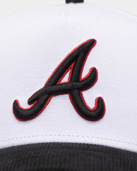 New Era Atlanta Braves 'Fire Red' 9FORTY A-Frame Snapback White/Black