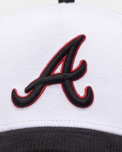New Era Atlanta Braves 'Fire Red' 9FORTY A-Frame Snapback White/Black