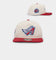 New Era Anaheim Angels '2-Tone Corduroy' Golfer Snapback Chrome/Red