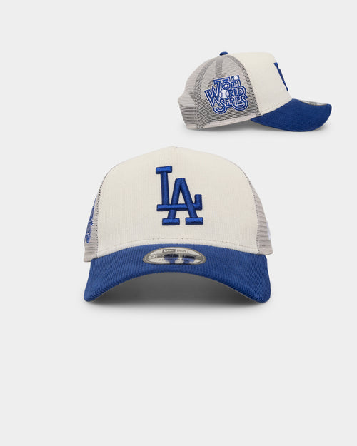New Era Los Angeles Dodgers '2-Tone Corduroy' Trucker Snapback Chrome/Royal