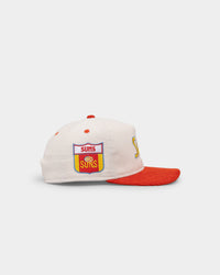 New Era Gold Coast Suns "AFL Cord Script" Golfer Snapback Chrome/OTC