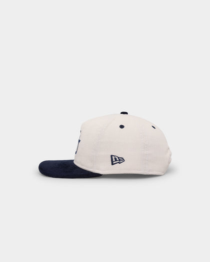 New Era Geelong Cats "AFL Cord Script" Golfer Snapback Chrome/OTC