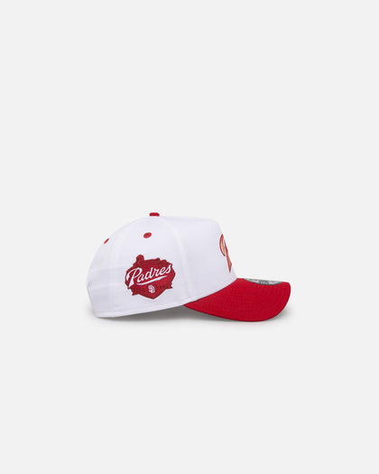 New Era San Diego Padres 'Satin Blaze' 9FORTY A-Frame Snapback White/Scarlet