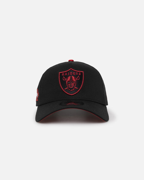 New Era Oakland Raiders 'Satin Scarlet' 9FORTY A-Frame Snapback Black/Scarlet