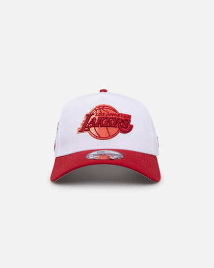 New Era Los Angeles Lakers 'Satin Blaze' 9FORTY A-Frame Snapback White/Scarlet