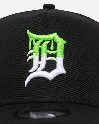 New Era Detroit Tigers "Drip Logo" 9FORTY A-Frame Snapback Black/White/Green