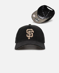 New Era San Francisco Giants 'Black Cord Plaid UV' 9FORTY A-Frame Snapback Black/Plaid