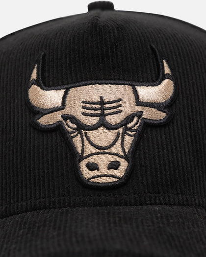 New Era Chicago Bulls 'Black Cord Plaid UV' 9FORTY A-Frame Snapback Black/Plaid