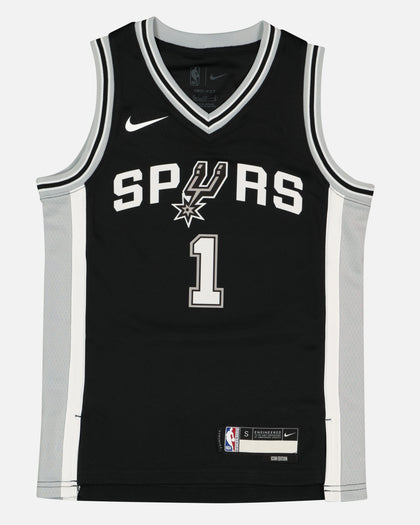 Nike Kids' Victor Wembanyama San Antonio Spurs Icon Replica Jersey Black