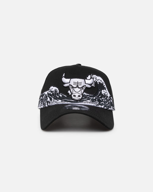 New Era Chicago Bulls "Wave" 9FORTY A-Frame Snapback Black/White