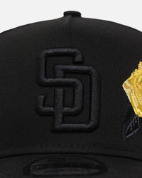 New Era San Diego Padres 'Black Tonal Gold Rose' 9FORTY A-Frame Snapback Black/Gold