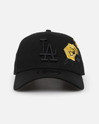 New Era Los Angeles Dodgers 'Gold Rose Embroidery' 9FORTY A-Frame Snapback Black/Gold