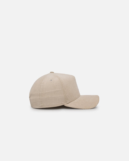 New Era Atlanta Braves 'Micro Cord Cream' 9FORTY A-Frame Snapback Cream/White