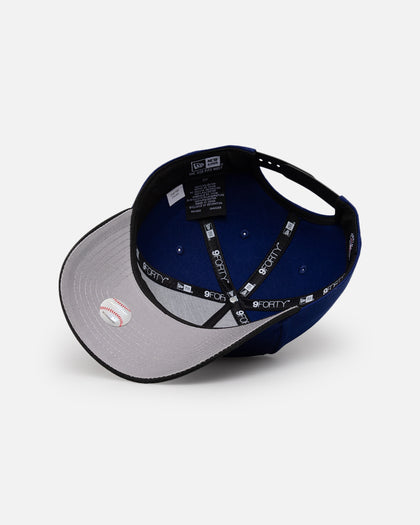 New Era Los Angeles Dodgers 'Upside Down LA Logo' 9FORTY A-Frame Snapback Dark Royal/Black