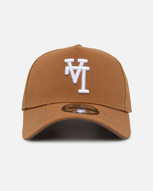 New Era Los Angeles Dodgers 'Upside Down LA Logo' 9FORTY A-Frame Snapback Light Bronze