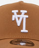 New Era Los Angeles Dodgers 'Upside Down LA Logo' 9FORTY A-Frame Snapback Light Bronze