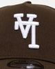 New Era Los Angeles Dodgers 'Upside Down LA Logo' 9FORTY A-Frame Snapback Walnut