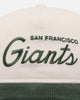 New Era San Francisco Giants 'Currency Corduroy' Golfer Pre-Curved Snapback Chrome White