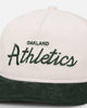 New Era Oakland Athletics 'Currency Corduroy' Golfer Pre-Curved Snapback Chrome White