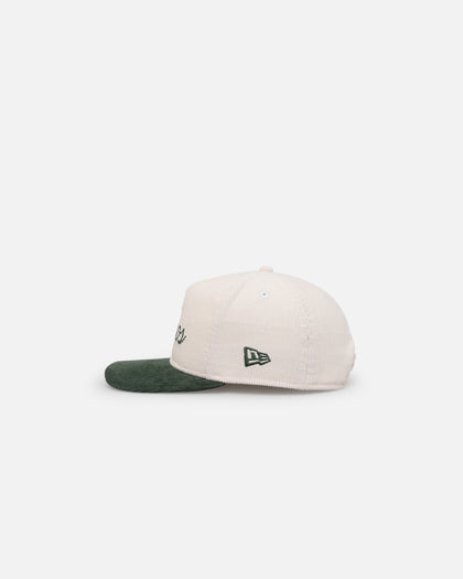 New Era Houston Astros 'Currency Corduroy' Golfer Pre-Curved Snapback Chrome White