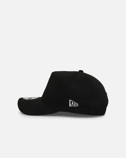 New Era Black With Grey Under Visor Blank 9FORTY A-Frame Snapback Black