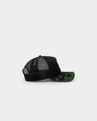 New Era San Diego Padres 'Glow In The Dark' 9FORTY A-Frame Trucker Snapback Black/Neon Green