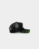 New Era Los Angeles Lakers 'Glow In The Dark' 9FORTY A-Frame Trucker Snapback Black/Neon Green