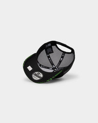 New Era Los Angeles Lakers 'Glow In The Dark' 9FORTY A-Frame Trucker Snapback Black/Neon Green