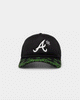 New Era Atlanta Braves 'Glow In The Dark' 9FORTY A-Frame Trucker Snapback Black/Neon Green