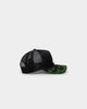 New Era Atlanta Braves 'Glow In The Dark' 9FORTY A-Frame Trucker Snapback Black/Neon Green