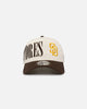 New Era San Diego Padres 'Tall Text' 9FORTY A-Frame Snapback Chrome White/OTC