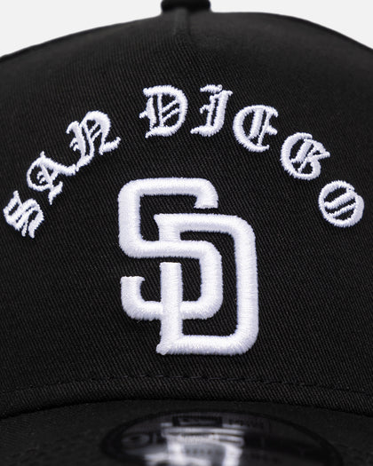 New Era San Diego Padres 'Gothic Arch' 9FORTY A-Frame Snapback Black/White