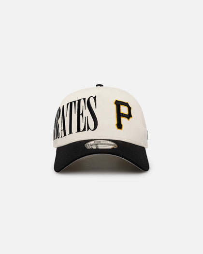 New Era Pittsburgh Pirates 'Tall Text' 9FORTY A-Frame Snapback Chrome White/OTC