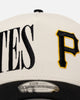 New Era Pittsburgh Pirates 'Tall Text' 9FORTY A-Frame Snapback Chrome White/OTC