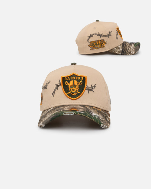New Era Oakland Raiders 'Real Tree Edge Grit' 9FORTY A-Frame Snapback Oat Milk/Real Tree