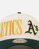 New Era Oakland Athletics 'Tall Text' 9FORTY A-Frame Snapback Chrome White/OTC
