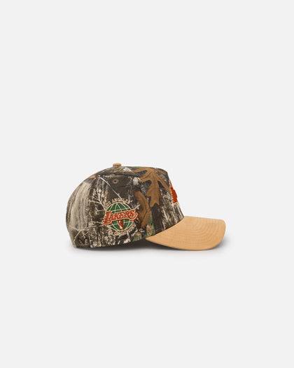 New Era Los Angeles Lakers 'Real Tree Tan Suede' 9FORTY A-Frame Snapback Real Tree