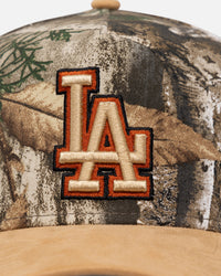 New Era Los Angeles Dodgers 'Real Tree Tan Suede' 9FORTY A-Frame Snapback Real Tree