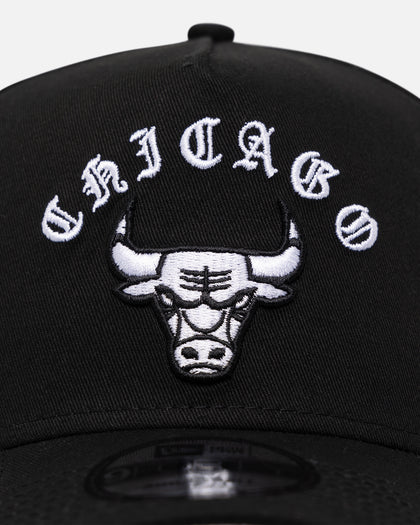 New Era Chicago Bulls 'Gothic Arch' 9FORTY A-Frame Snapback Black/White